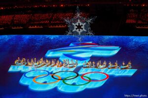 (Trent Nelson  |  The Salt Lake Tribune)  during the closing ceremony of the 2022 Winter Olympics in Beijing on Sunday, Feb. 20, 2022.