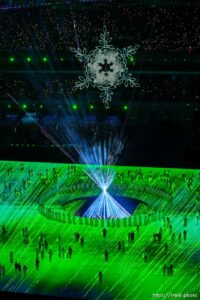 (Trent Nelson  |  The Salt Lake Tribune)  during the closing ceremony of the 2022 Winter Olympics in Beijing on Sunday, Feb. 20, 2022.