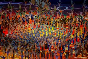 (Trent Nelson  |  The Salt Lake Tribune)  during the closing ceremony of the 2022 Winter Olympics in Beijing on Sunday, Feb. 20, 2022.