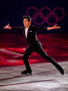 (Trent Nelson  |  The Salt Lake Tribune) Nathan Chen (USA) in the figure skating exhibition gala at the 2022 Winter Olympics in Beijing on Sunday, Feb. 20, 2022.