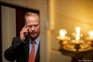 (Trent Nelson  |  The Salt Lake Tribune) Sen. Keith Grover, R-Provo, in the Senate Chamber on the last day of the legislative session, in Salt Lake City on Friday, March 4, 2022.