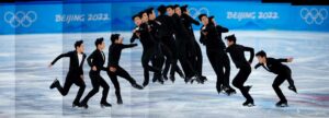 (Trent Nelson  |  The Salt Lake Tribune) Warmup - Nathan Chen, men's, team event, figure skating at the 2022 Winter Olympics in Beijing, on Friday, Feb. 4, 2022.