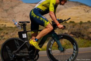 (Trent Nelson  |  The Salt Lake Tribune)  2 during the Ironman World Championship triathlon in St. George on Saturday, May 7, 2022.