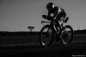 (Trent Nelson  |  The Salt Lake Tribune)  5f during the Ironman World Championship triathlon in St. George on Saturday, May 7, 2022.