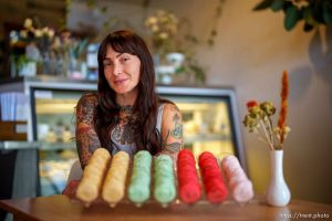 (Trent Nelson  |  The Salt Lake Tribune) Jessica Davies, owner of Passion Flour in Salt Lake City's Maven District on Friday, Sept. 2, 2022.