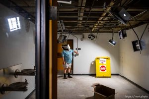 (Trent Nelson  |  The Salt Lake Tribune) A space in the basement of The Leonardo where Ken Sanders is planning to showcase his rare books room in Salt Lake City.  on Tuesday, Sept. 6, 2022.