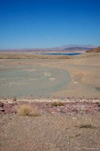 (Trent Nelson  |  The Salt Lake Tribune) Saddle Cove, an area of Nevada's Lake Mead previouly submerged, now arid and dry on Thursday, Sept. 29, 2022.