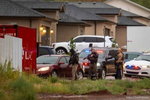 (Trent Nelson  |  The Salt Lake Tribune) FBI agents raid Samuel Bateman's home in Colorado City, Ariz., on Tuesday, Sept. 13, 2022.