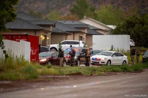 (Trent Nelson  |  The Salt Lake Tribune) FBI agents raid Samuel Bateman's home in Colorado City, Ariz., on Tuesday, Sept. 13, 2022.
