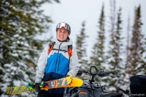 (Trent Nelson  |  The Salt Lake Tribune) Professional skier Robin 