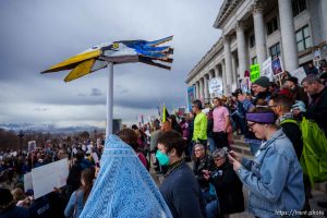 (Trent Nelson  |  The Salt Lake Tribune) Hundreds gather for a 