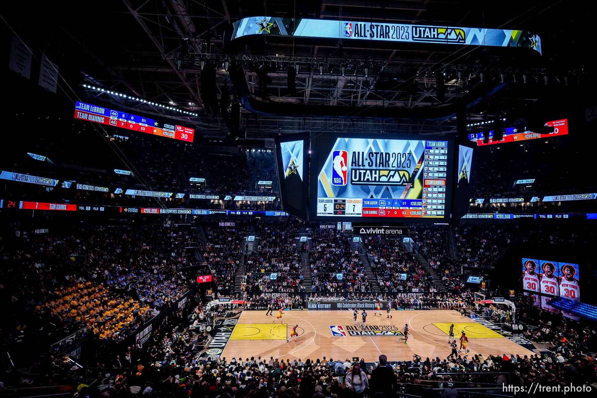 (Trent Nelson  |  The Salt Lake Tribune) The NBA All-Star game in Salt Lake City on Sunday, Feb. 19, 2023.