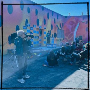 erin mendenhall announces reelection campaign, on Saturday, April 15, 2023. Ed Kosmicki