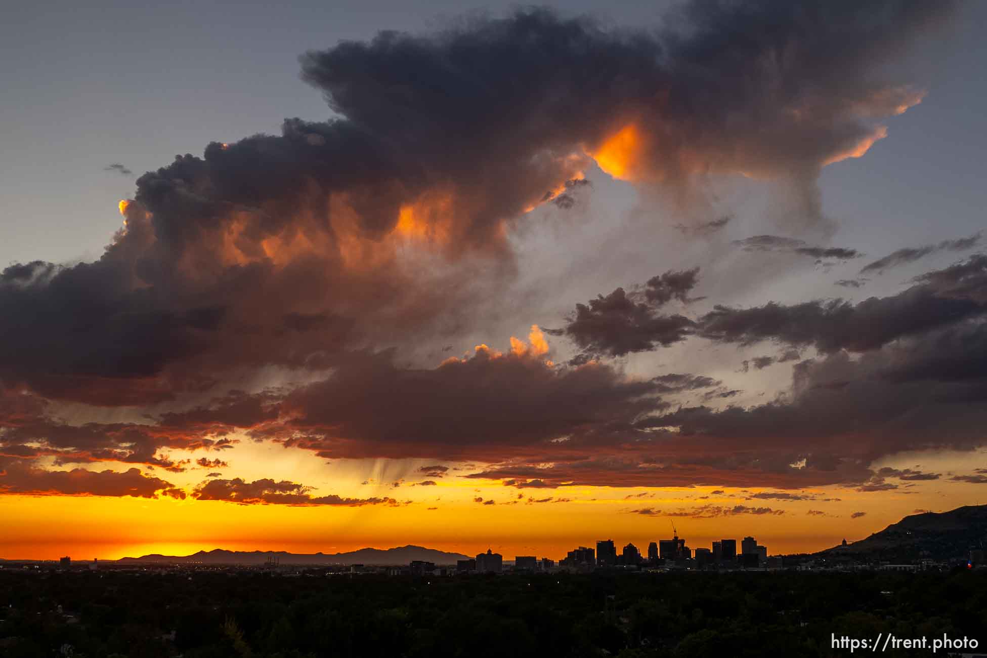 sunset on Thursday, July 27, 2023.