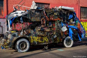 vehicle, oakland, on Saturday, Aug. 26, 2023.