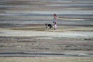 (Trent Nelson  |  The Salt Lake Tribune) The shore of the Great Salt Lake on Saturday, Sept. 16, 2023.