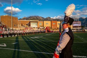 (Trent Nelson  |  The Salt Lake Tribune) Brighton hosts East, high school football in Cottonwood Heights on Friday, Sept. 22, 2023.