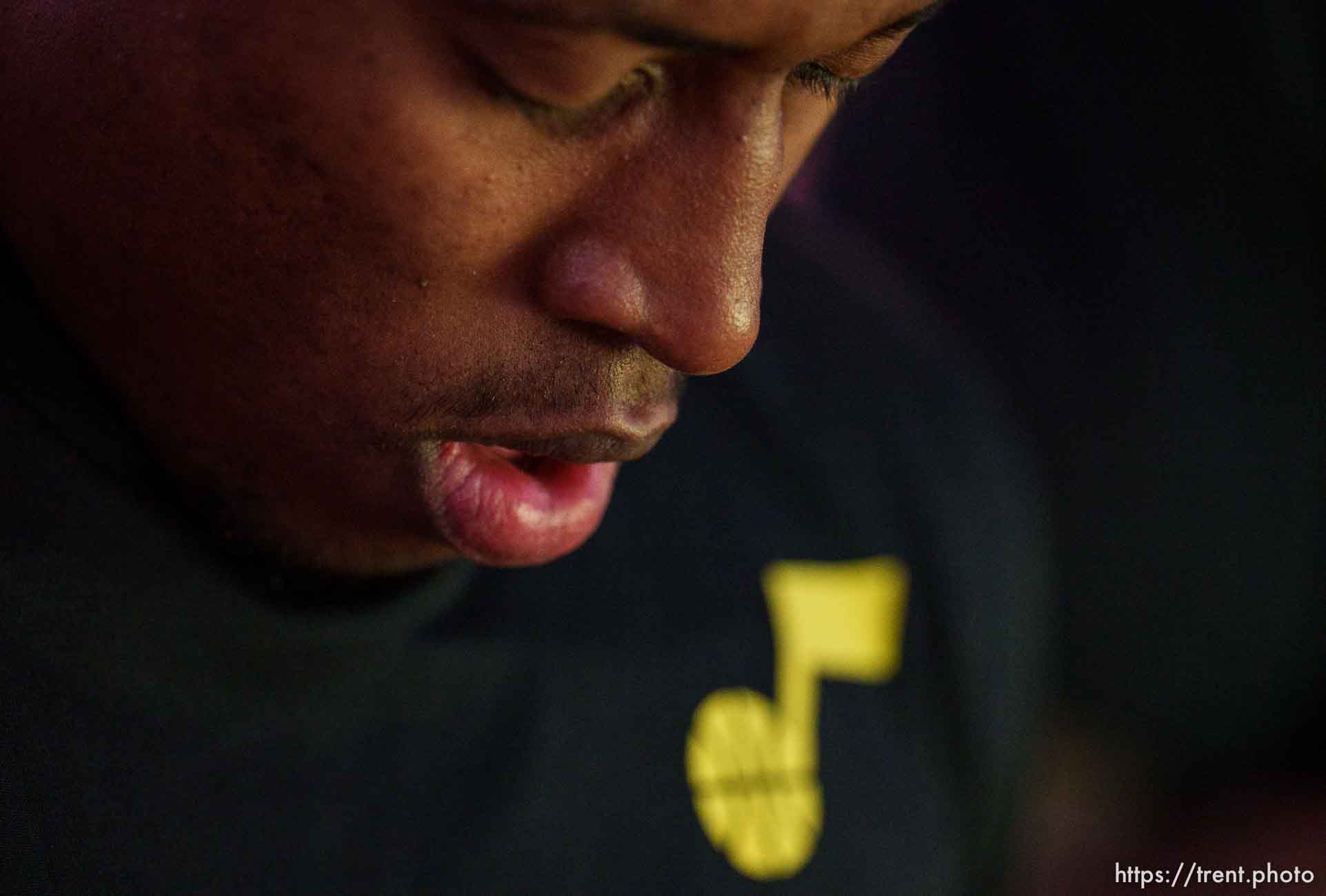 (Trent Nelson  |  The Salt Lake Tribune) Utah Jazz guard Collin Sexton (2) as the Utah Jazz host the Memphis Grizzlies, NBA basketball in Salt Lake City on Wednesday, Nov. 1, 2023.