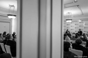 (Trent Nelson  |  The Salt Lake Tribune) Melissa Kearney speaks in Salt Lake City on Wednesday, Nov. 8, 2023.