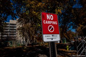 (Trent Nelson  |  The Salt Lake Tribune) A sign reads, 