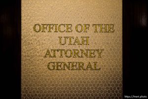 (Trent Nelson  |  The Salt Lake Tribune) The office of the Attorney General at the Utah Capitol in Salt Lake City on Thursday, Dec. 7, 2023.
