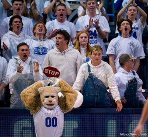 (Trent Nelson  |  The Salt Lake Tribune) BYU hosts Cincinnati, NCAA basketball in Provo on Saturday, Jan. 6, 2024.