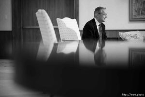 (Trent Nelson  |  The Salt Lake Tribune) Newly named Latter-day Saint apostle Patrick Kearon in Salt Lake City on Tuesday, Jan. 23, 2024.