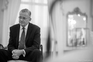 (Trent Nelson  |  The Salt Lake Tribune) Newly named Latter-day Saint apostle Patrick Kearon in Salt Lake City on Tuesday, Jan. 23, 2024.