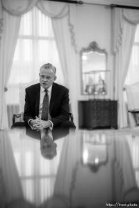 (Trent Nelson  |  The Salt Lake Tribune) Newly named Latter-day Saint apostle Patrick Kearon in Salt Lake City on Tuesday, Jan. 23, 2024.