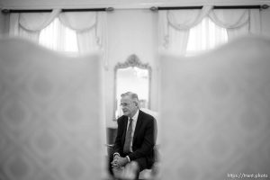 (Trent Nelson  |  The Salt Lake Tribune) Newly named Latter-day Saint apostle Patrick Kearon in Salt Lake City on Tuesday, Jan. 23, 2024.