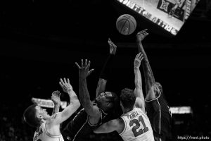 (Trent Nelson  |  The Salt Lake Tribune) 
as BYU hosts University of Central Florida, NCAA basketball in Provo on Tuesday, Feb. 13, 2024.