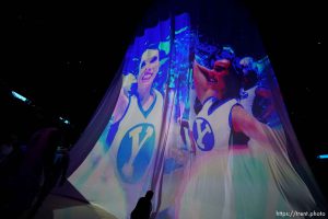 (Trent Nelson  |  The Salt Lake Tribune) 
as BYU hosts University of Central Florida, NCAA basketball in Provo on Tuesday, Feb. 13, 2024.