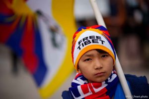 (Trent Nelson  |  The Salt Lake Tribune)  Rally for human rights in Tibet in Salt Lake City on Friday, March 1, 2024.