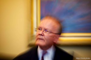 (Trent Nelson  |  The Salt Lake Tribune) Senate President Stuart Adams, R-Layton, at the Utah Capitol in Salt Lake City on Tuesday, Feb. 4, 2025.