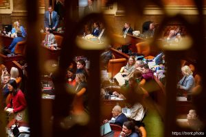(Trent Nelson  |  The Salt Lake Tribune) Legislators in the House Chamber at the Utah Capitol in Salt Lake City on Friday, Feb. 7, 2025.