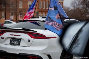 (Trent Nelson  |  The Salt Lake Tribune) Protests at the Utah Capitol in Salt Lake City over the policies of Donald Trump on Monday, Feb. 17, 2025.