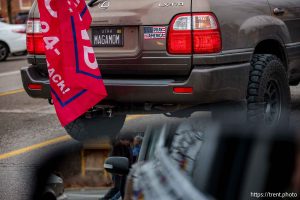 (Trent Nelson  |  The Salt Lake Tribune) Protests at the Utah Capitol in Salt Lake City over the policies of Donald Trump on Monday, Feb. 17, 2025.
