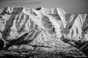 Mount Timpanogos from across Utah Lake, desert drive on Sunday, Feb. 23, 2025.