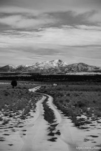 looking toward Eureka Peak, desert drive on Sunday, Feb. 23, 2025.