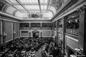 (Trent Nelson  |  The Salt Lake Tribune) The House Chamber at the Utah Capitol in Salt Lake City on Tuesday, Feb. 18, 2025.