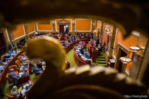 (Trent Nelson  |  The Salt Lake Tribune) The House Chamber at the Utah Capitol in Salt Lake City on Tuesday, Feb. 18, 2025.