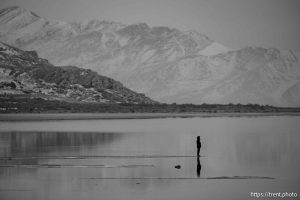 Great Salt Lake, Stansbury Island, desert drive on Sunday, Feb. 23, 2025.