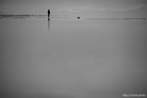 Great Salt Lake, Stansbury Island, desert drive on Sunday, Feb. 23, 2025.
