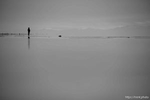 Great Salt Lake, Stansbury Island, desert drive on Sunday, Feb. 23, 2025.