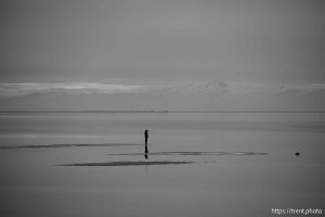 Great Salt Lake, Stansbury Island, desert drive on Sunday, Feb. 23, 2025.