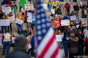 (Trent Nelson  |  The Salt Lake Tribune) A 50501 protest at the Utah Capitol in Salt Lake City on Tuesday, March 4, 2025.