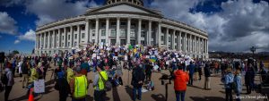 (Trent Nelson  |  The Salt Lake Tribune) A 50501 protest at the Utah Capitol in Salt Lake City on Tuesday, March 4, 2025.
