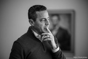 (Trent Nelson  |  The Salt Lake Tribune) Riverton Mayor Trent Staggs at his office on Friday, March 14, 2025.