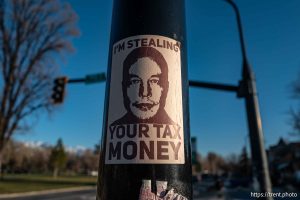 Elon Musk I'm stealing your tax money, on Tuesday, March 25, 2025.