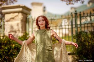 (Trent Nelson  |  The Salt Lake Tribune) Artist Jaya Betts outside of the UVU Museum of Art in Orem on Tuesday, April 15, 2025.